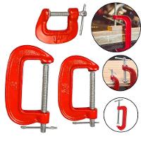 Kit 3 Grampos Tipo C Marceneiro Profissional Marcenaria - 9