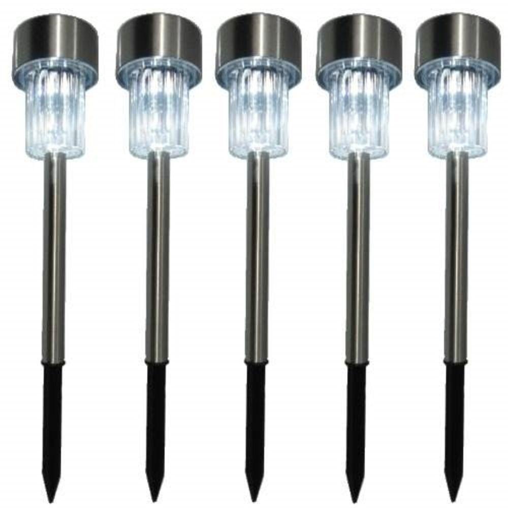 Luminaria Solar Balizadora Espeto Jardim Led Automatica Em - 2