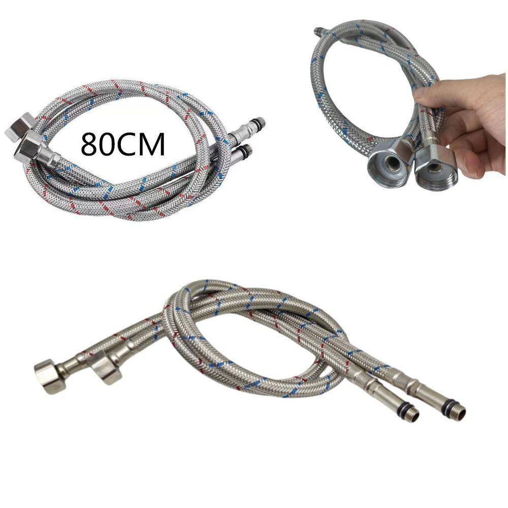 Engate Mangueira Flexível Aço Inox Trançado 80 Cm - 3