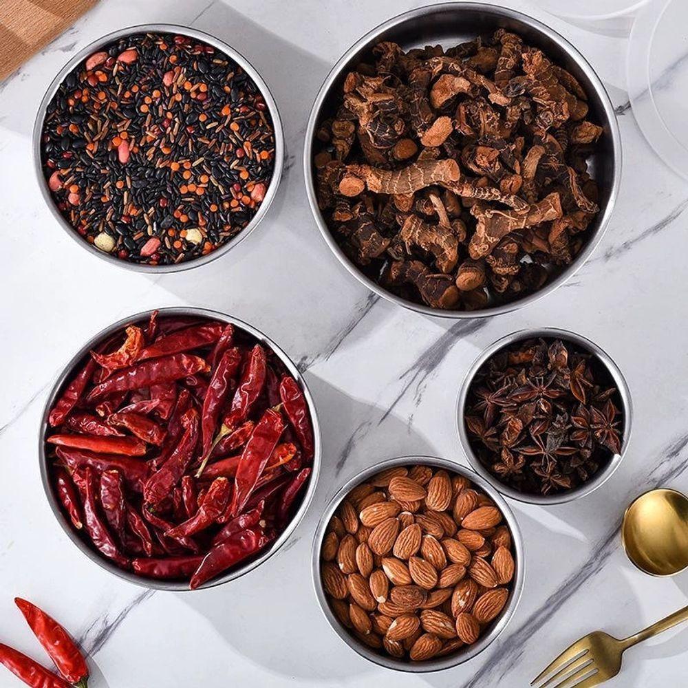 Jogo De Potes Aço Inox 5 Peças - 2