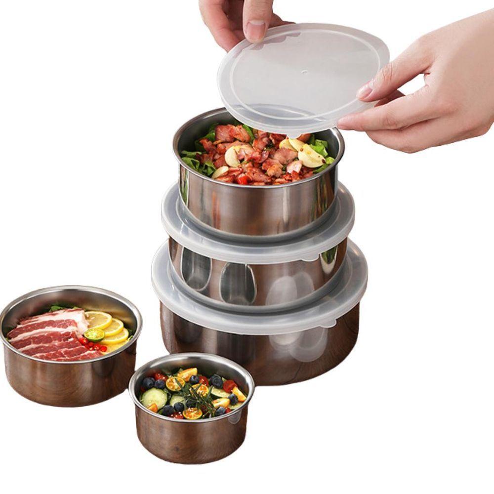 Jogo De Potes Aço Inox 5 Peças - 3