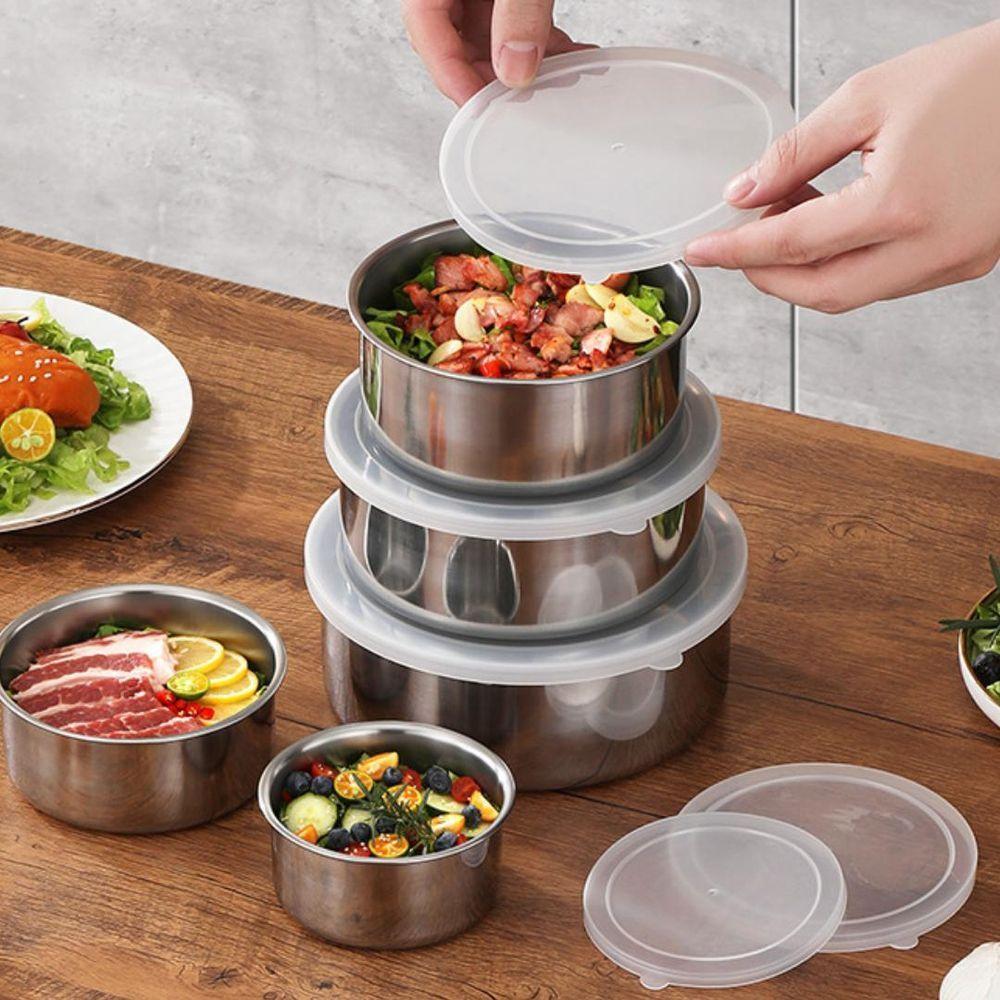 Jogo De Potes Aço Inox 5 Peças - 6