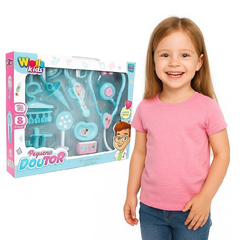 Kit Medico Infantil Doutor Enfermagem Completo 10 Peças - 2