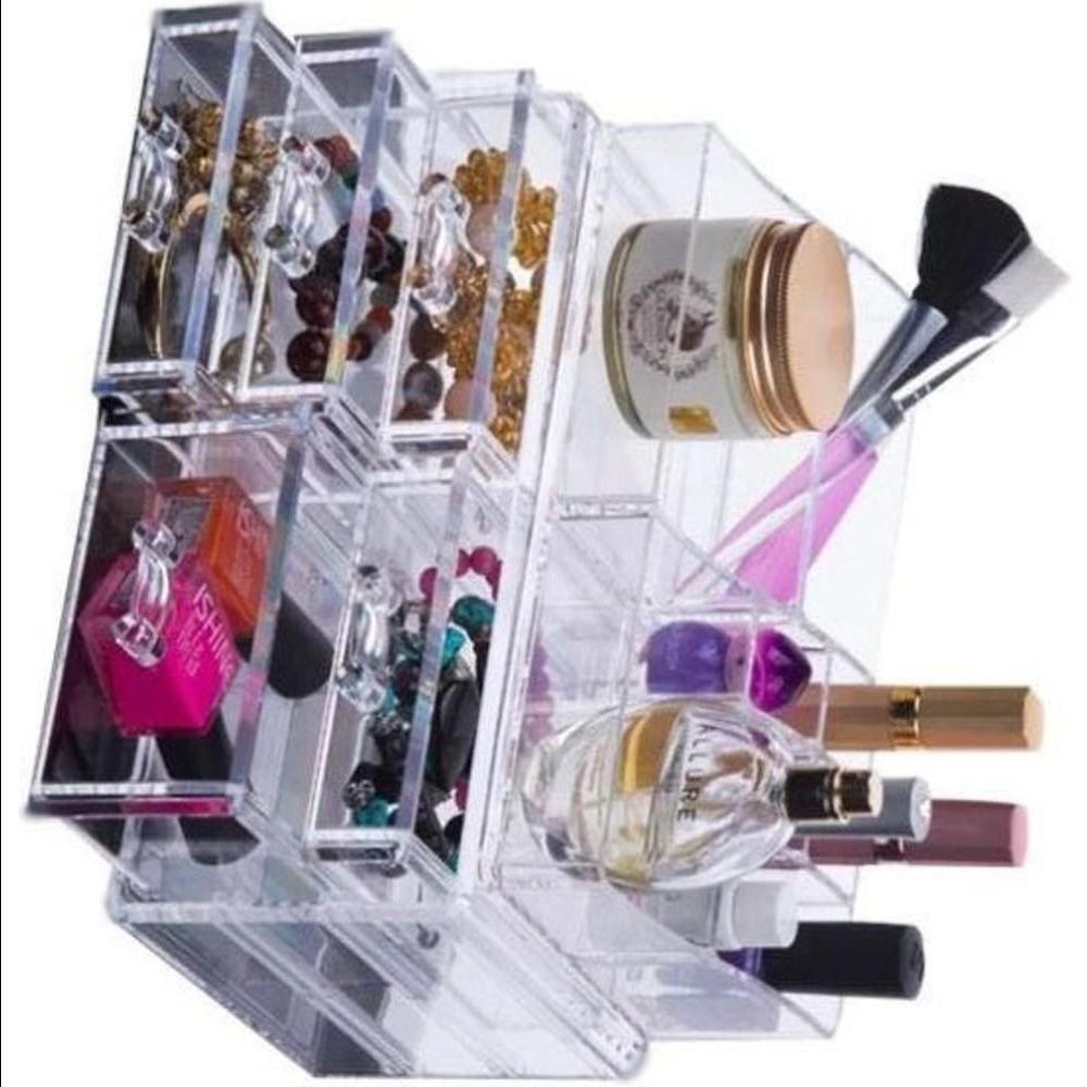 Porta Maquiagem Acrilico Maleta Grande 5 Gavetas 16 - 2