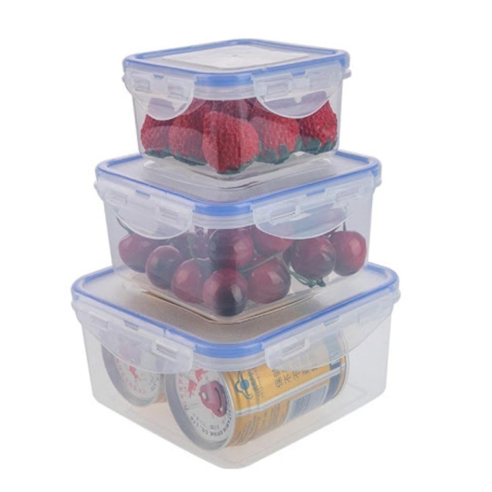 Kit 3 Potes Hermeticos Profissional Freezer Ao Microondas - 7