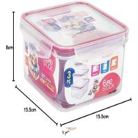 Kit 3 Potes Hermeticos Profissional Freezer Ao Microondas - 2