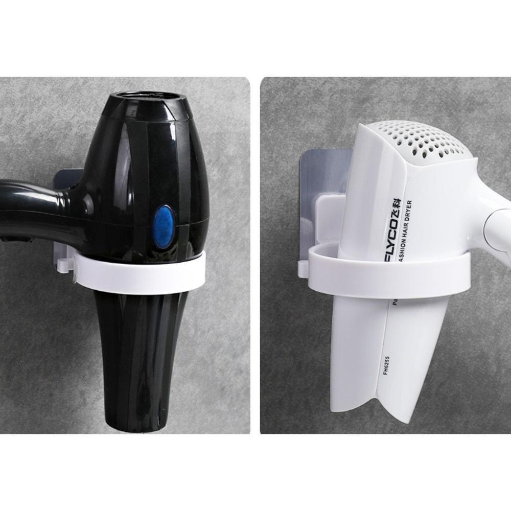 Suporte Secador Cabelo Sem Furo Organizador Fios Adesivo - 4