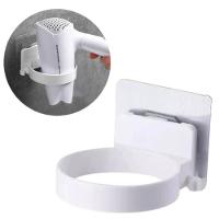 Suporte Secador Cabelo Sem Furo Organizador Fios Adesivo - 1