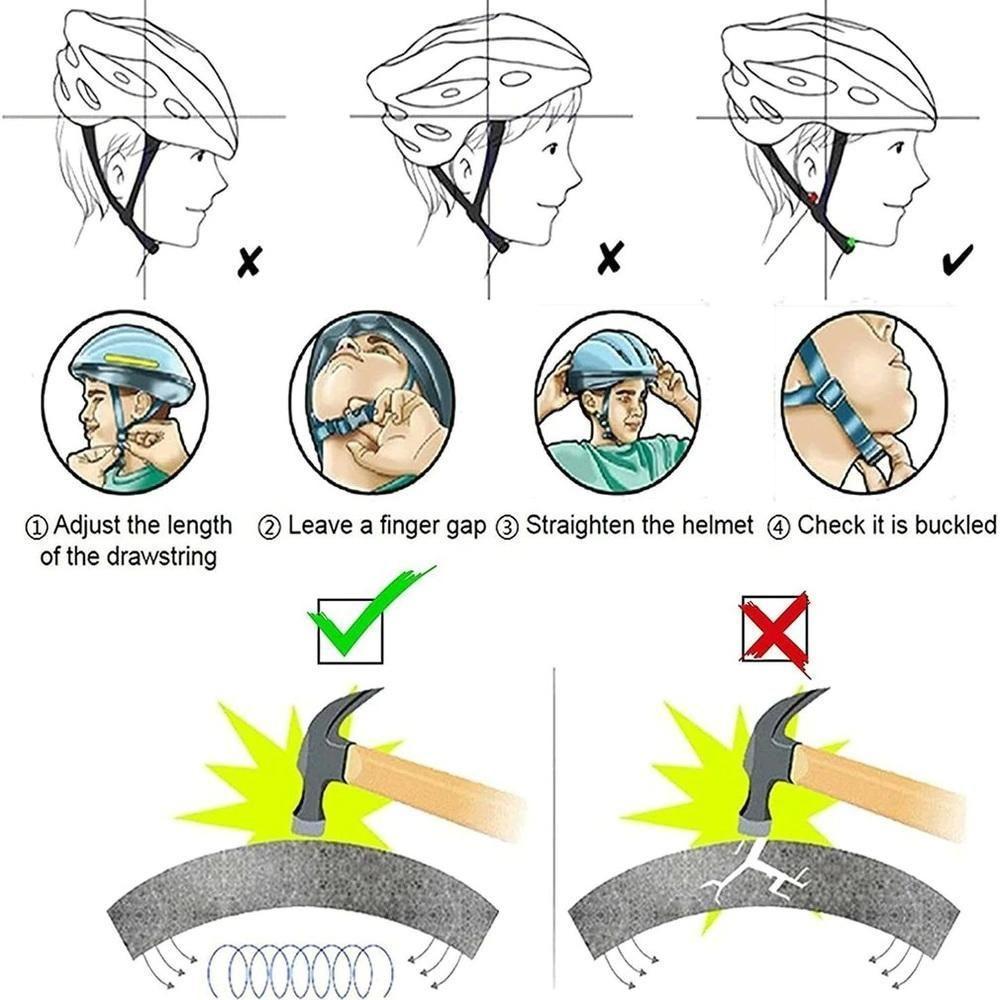 Capacete Ciclismo Ajustavel Bike Skate Patins Adulto - 7