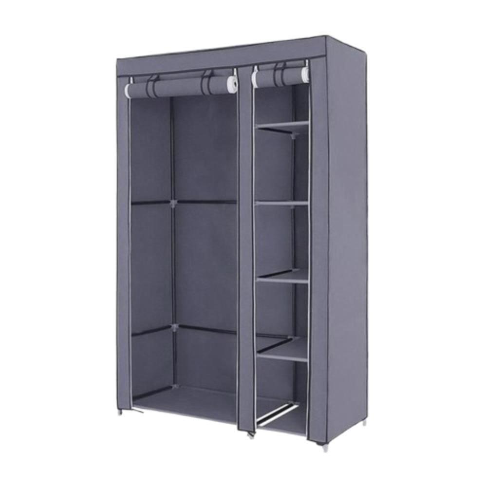 Guarda Roupa Portatil Duplo 4 Prateleiras Sapateira Cor:vermelho - 6