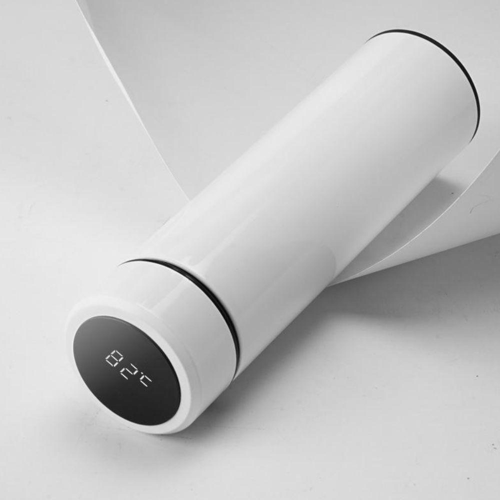 Garrafa Termica Em Inox Com Termometro Copo Termico Medidor Cor:vermelho - 5