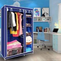 Guarda Roupa Portatil Duplo 4 Prateleiras Sapateira Cor:preto - 3