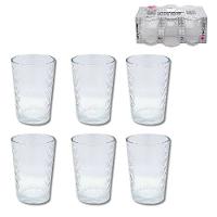 Kit Jogo 6 Copo Vidro Bebidas Agua Suco Cerveja Drinks - 1