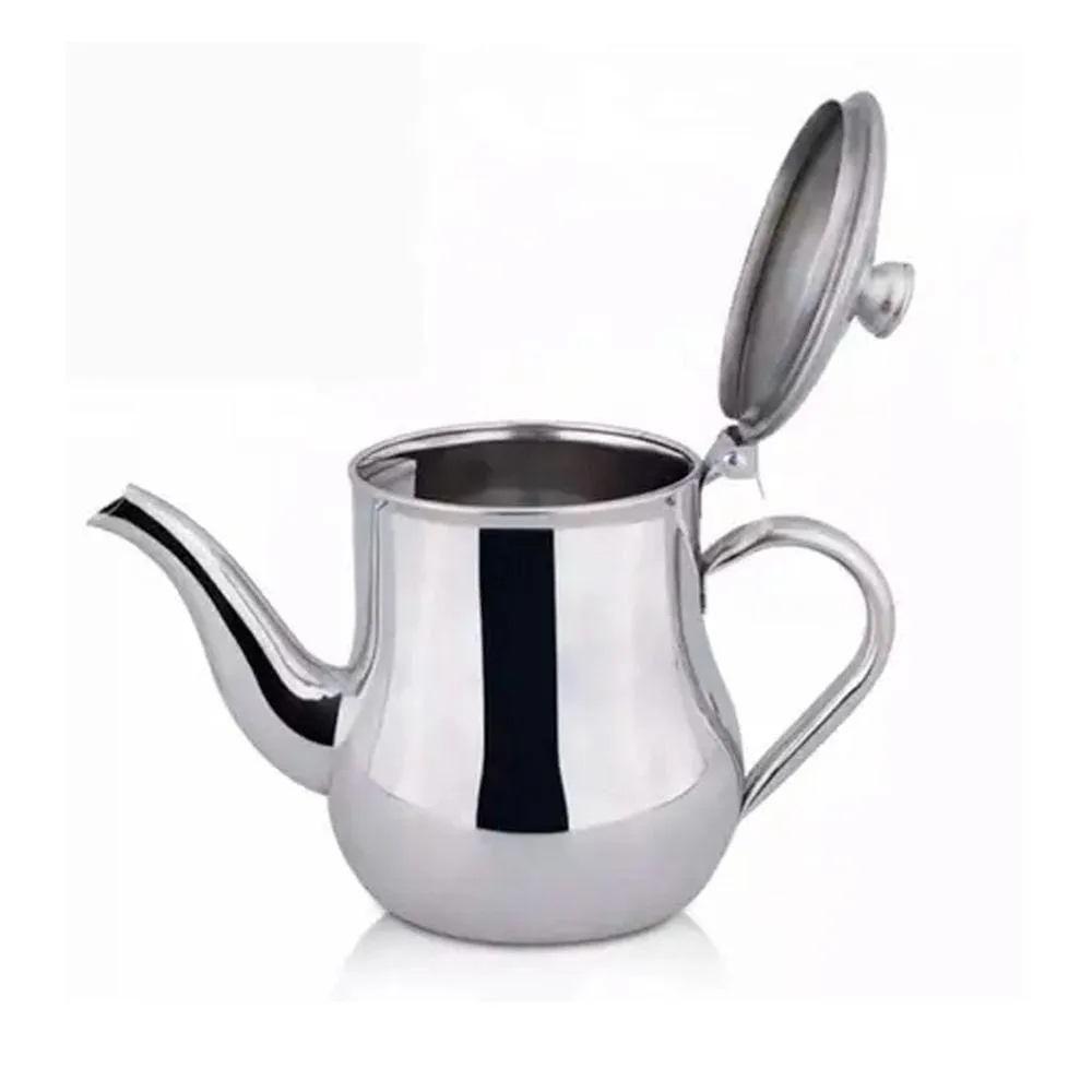 Bule Inox 280ml Cafe Cha Leite Agua Quente Oleo Leiteira - 8