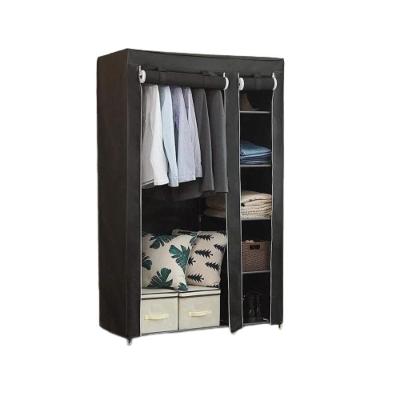 Guarda Roupa Portatil Duplo 4 Prateleiras Sapateira Cor:roxo