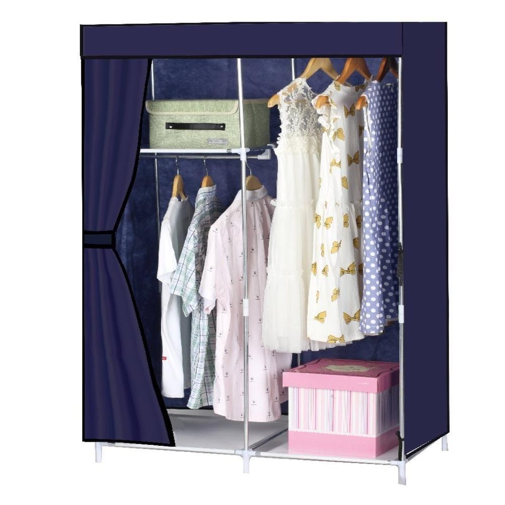 Guarda Roupa Portatil Cabideiro Prateleira Sapateira Cor:preto - 1