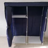 Guarda Roupa Portatil Cabideiro Prateleira Sapateira Cor:preto - 5