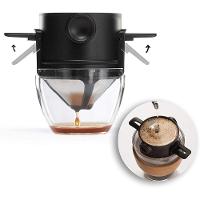 Coador Cafe Filtro Inox Portatil Mini Retratil Individual - 1