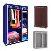 Guarda Roupa Portatil Duplo 4 Prateleiras Sapateira Cor:marrom - 2