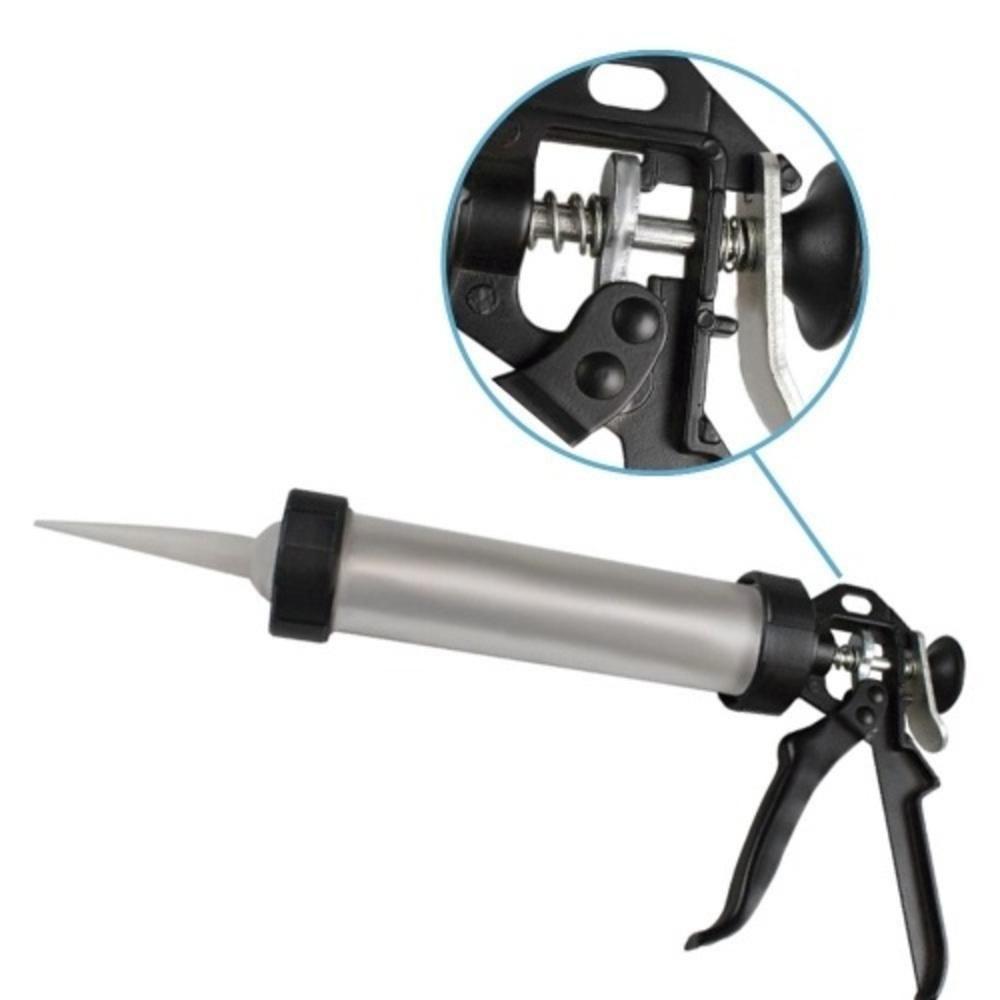 Aplicador Silicone Pu Aluminio Bomba Pistola Grande - 2