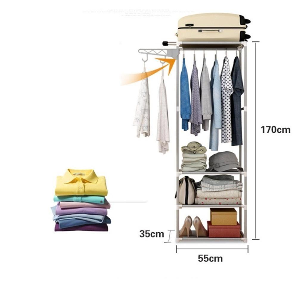 Arara Roupas Cabideiro Guarda Roupa Portatil Sapateira 3 - 6