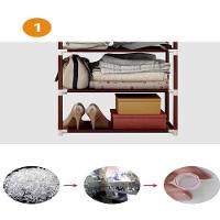 Guarda Roupa Portatil Arara Roupas Cabideiro 3 Prateleiras - 5