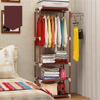 Guarda Roupa Portatil Arara Roupas Cabideiro 3 Prateleiras - 6