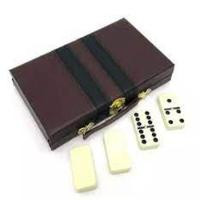 Domino Profissional 28 Pecas Osso Com Maleta Luxo Jogo - 5