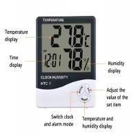 Termometro Digital Relogio Medidor Temperatura Umidade - 2