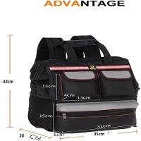 Mochila Ferramentas Base Emborrachada Reforcada Bolsa - 5