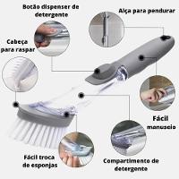 Escova Limpeza Lava Louca Automatica Dispenser Detergente 4 - 5