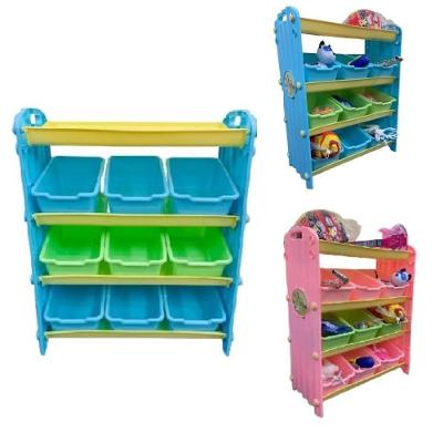 Estante Organizador Brinquedos Bau Porta Treco Infantil 9 Cor:menina