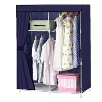 Guarda Roupa Portatil Cabideiro Prateleira Sapateira Cor:roxo - 1