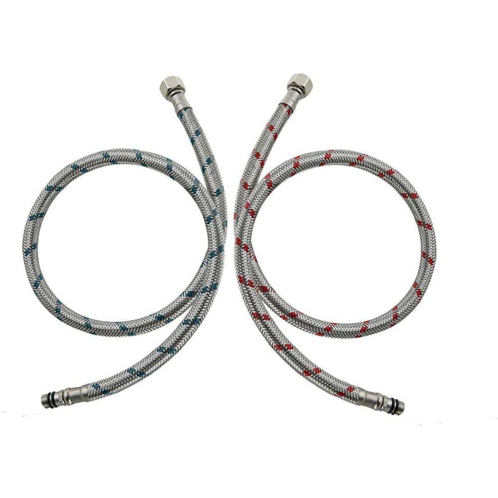 Engate Mangueira Flexível Aço Inox Trançado 60 Cm - 5