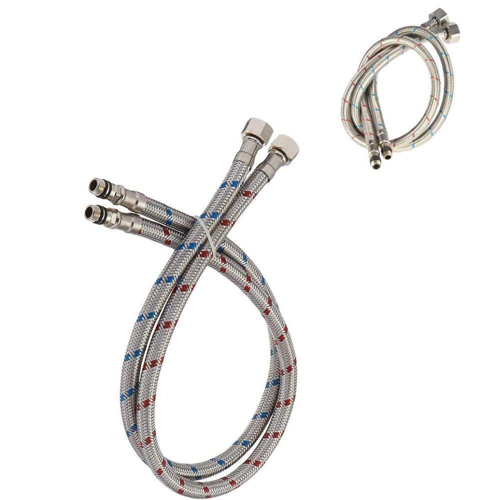 Engate Mangueira Flexível Aço Inox Trançado 60 Cm - 6