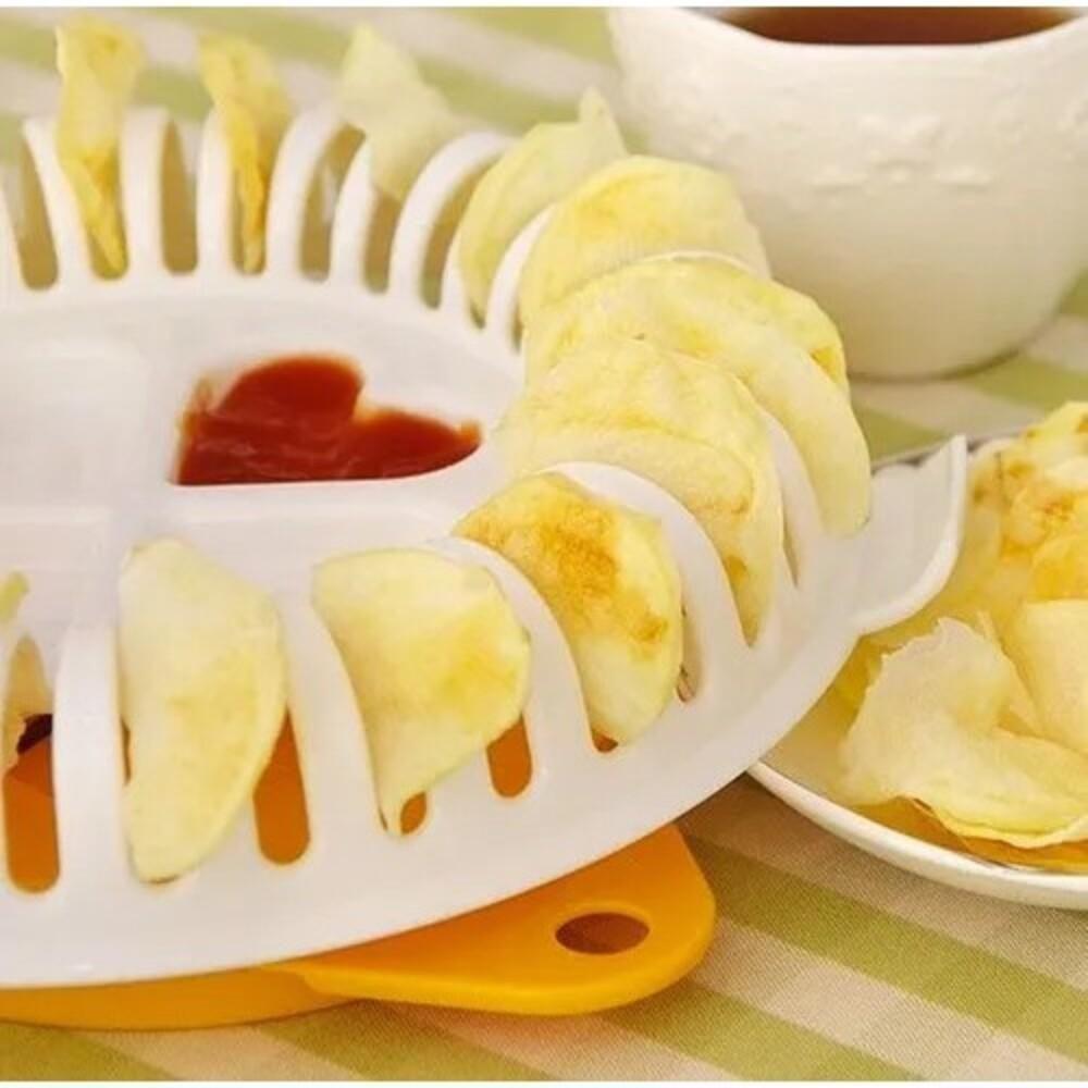 Kit Fatiador E Forma Fritar Batata Chips Microondas Assa - 3