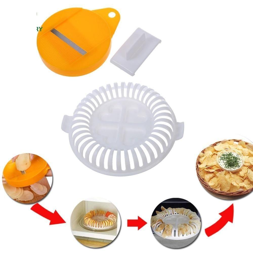 Kit Fatiador E Forma Fritar Batata Chips Microondas Assa - 6