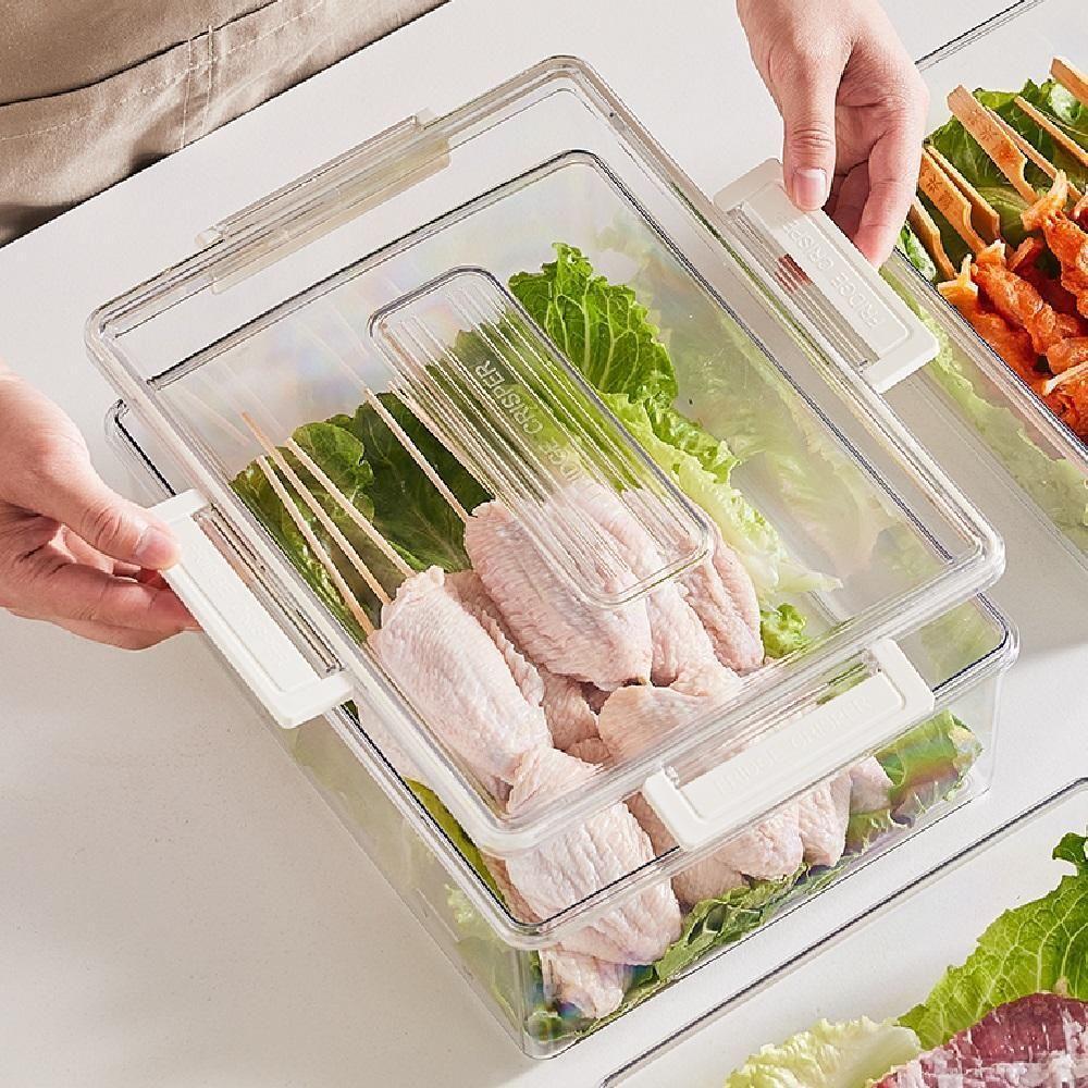 Kit 3 Potes Hermeticos Organizador Geladeira Fresh Box Com - 5