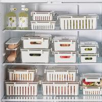 Kit 3 Potes Hermeticos Organizador Geladeira Fresh Box Com - 3