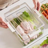 Kit 3 Potes Hermeticos Organizador Geladeira Fresh Box Com - 5