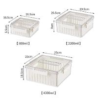 Kit 3 Potes Hermeticos Organizador Geladeira Fresh Box Com - 10