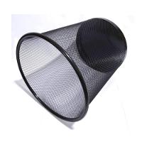 Cesto Lixo Aramado Metal Lixeira Escritorio Sala Cor:preto - 6