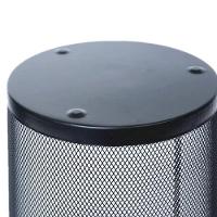 Cesto Lixo Aramado Metal Lixeira Escritorio Sala Cor:preto - 7