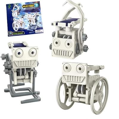 Kit Robo Solar Completo Brinquedo Robotica Estacao 3 Em 1