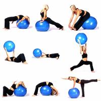 Bola Pilates Yoga Funcional 75cm Suica Fisioterapia Suporta - 2