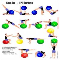 Bola Pilates Yoga Funcional 75cm Suica Fisioterapia Suporta - 6