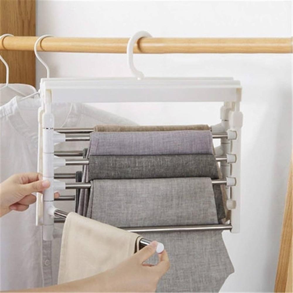 Cabide Ganha Espaço 5 Em 1 Varal Calcas Vestidos - 5