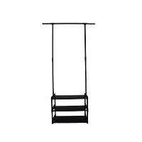 Arara Roupa 3 Prateleiras Sapateira Organizador Varal - 3