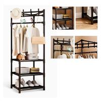 Armario Organizador Rack Canto Cabides Roupas Portatil - 1