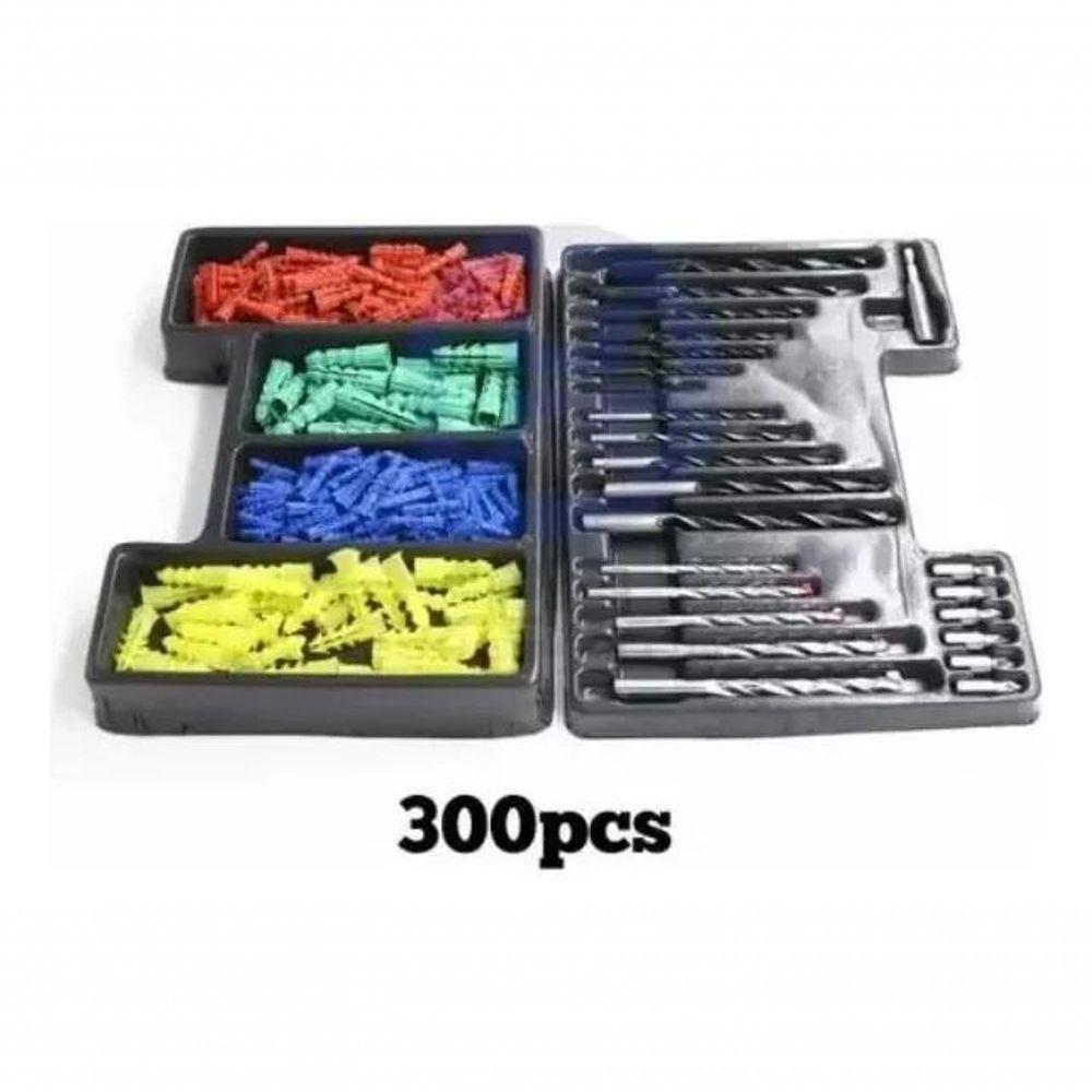 Jogo De Brocas Bits E Buchas 300 Peças Com Maleta - 3